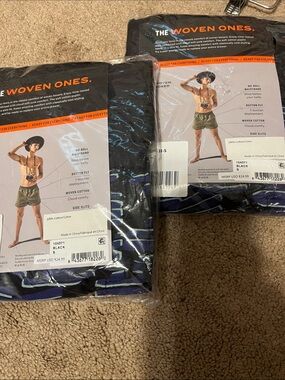 Pair of Thieves The Woven Ones Men's Boxer Shorts - Black & Navy Stripe
